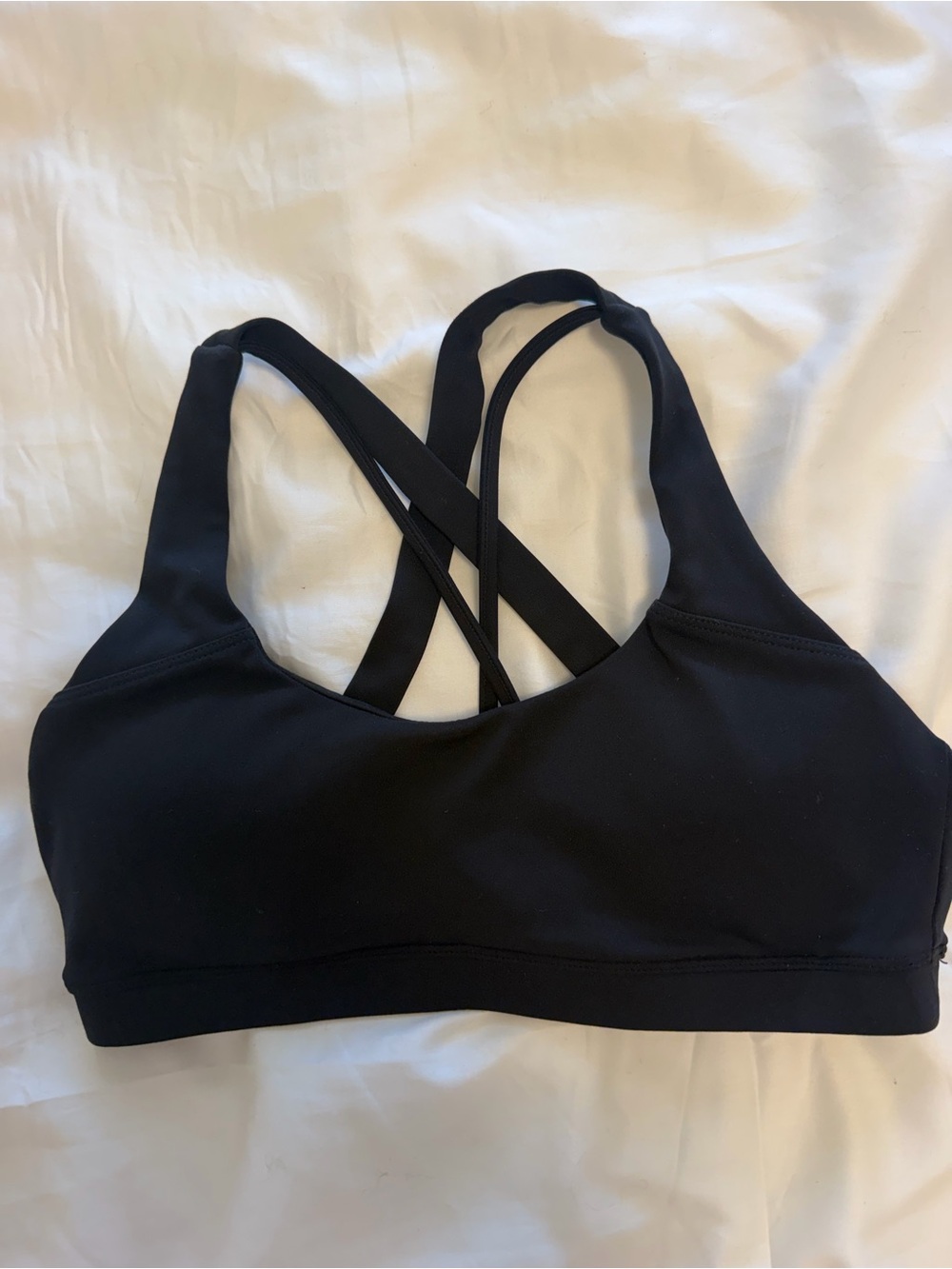 BuffBunny Black Crisscross Strappy Sports Bra